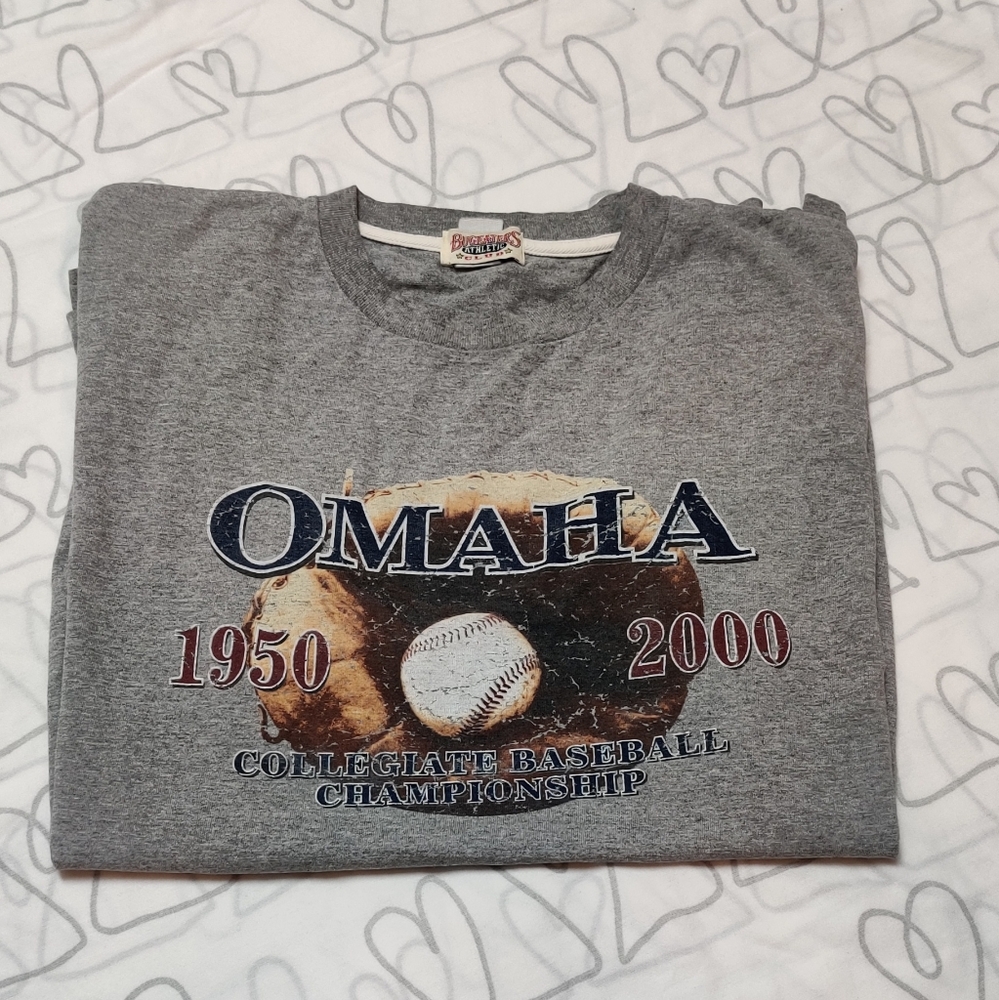 Vintage Bugeaters Omaha College Baseball T-shirt